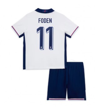 Billiga England Phil Foden #11 Hemmatröja Barn EM 2024 Kortärmad (+ Korta byxor)